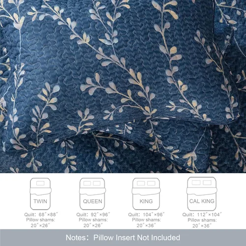 Miniatura 6 de Exclusivo Mezcla Edredones/Colchas Reversibles Bohemias Tamaño King, Colchas Azul Marino Ligeras Cubrecama para Todas las Estaciones Edredón