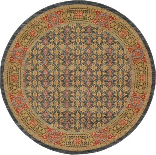 Miniatura 16 de Unique Loom Palace Collection - Alfombra de área Jefferson (2 pies x 3 pies 1 pulgada, rectangular, crema/caramelo)