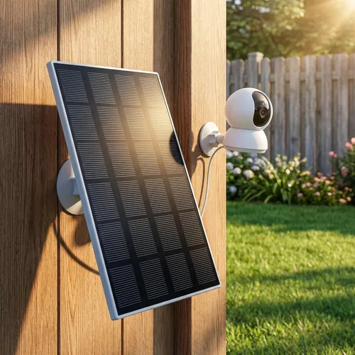 Miniatura 5 de Panel solar para comedero de pájaros, fuente de alimentación continua de 3W con enchufe tipo C para cámara de comedero de pájaros
