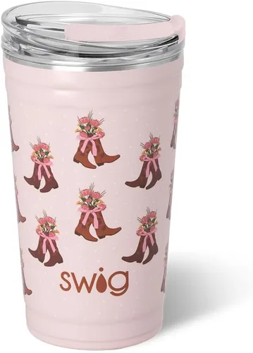 Miniatura 94 de Swig Life - Vaso aislante de 22 onzas, vaso de viaje para café con tapa, taza de café para viaje compatible con portavasos, de acero inoxidable