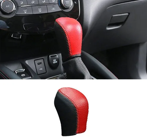 Miniatura 16 de XITER Cubierta de Perilla de Palanca de Cambios Automática de Cuero, Fundas Protectoras de Palanca de Cambios para Nissan Rogue 2014 2015 2016