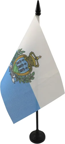 Miniatura 43 de United Kingdon Coat of arms Table Flag 5'' x 8'' - UK - British - England Desk Flag 21 x 14 cm - Black plastic stick and base - AZ FLAG Escudo