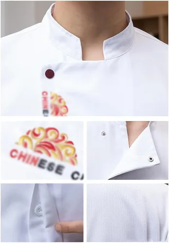 Miniatura 4 de Chef Coat Jacket for Men Women Unisex Hotel Restaurant Kitchen Button Chef Uniform Comfortable Lightweight