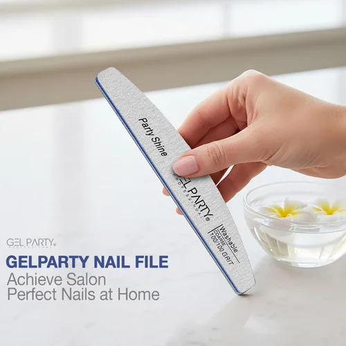 Miniatura 38 de GELPARTY - Limas de uñas profesionales de grano 80/80 cuadradas, paquete de 12 tablas de esmeril lavables de doble cara, grano extra grueso