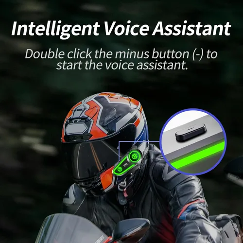 Miniatura 6 de Altavoces para casco de motocicleta, auriculares Bluetooth, respuesta automática, control de música, 120 horas de reproducción, sistema de alta