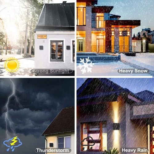 Miniatura 5 de Luces de porche para pared al aire libre, luces exteriores arriba y abajo, lámpara de pared LED de cubo de 6 W, pequeños accesorios de montaje