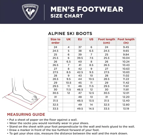 Miniatura 3 de ROSSIGNOL Botas de esquí Speed 100 HV+ para hombre, duraderas, ligeras, cálidas, para toda la montaña
