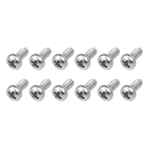 Miniatura 59 de METALLIXITY Tornillos de máquina (M2 x 0.118 in), 30 unidades, pernos Phillips cruzados de acero inoxidable 304, para instalación de muebles