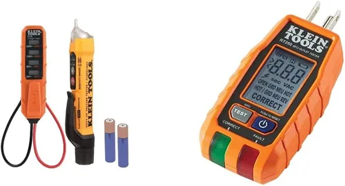 Miniatura 10 de Klein Tools Probador de voltaje NCVT3P + paquete de probador de salida GFCI RT250