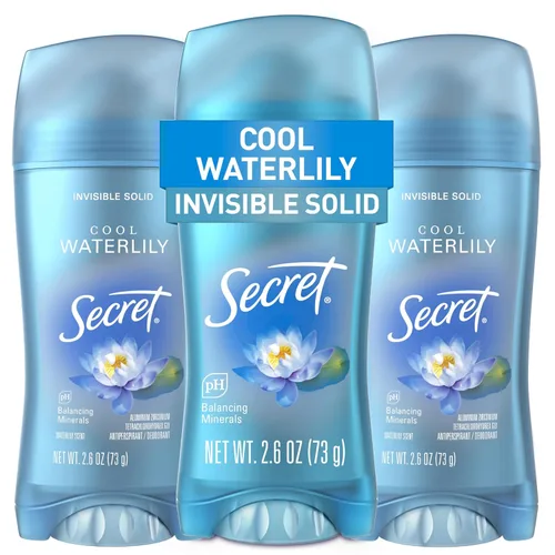 Secret Desodorante antiperspirante fresco para mujer, 72 horas de protección transpirable contra el sudor y el olor, frescura instantánea y suave,