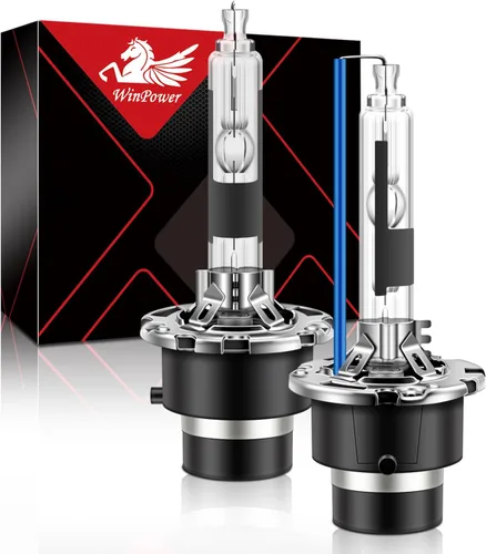 Miniatura 8 de WinPower D2S - Bombilla de xenón HID para faros delanteros, 8000 K, azul hielo, blanco, 35 W, base de metal de repuesto de haz alto y bajo, paquete