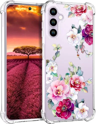 Miniatura 72 de Compatible con Samsung Galaxy S23 - Funda transparente para mujeres y niñas, diseño transparente (formas geométricas de arte abstracto)