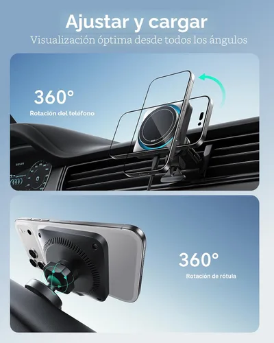 Miniatura 9 de ESR para Cargador de Coche MagSafe de 15W con CryoBoost, Cargador de Coche MagSafe con Enfriamiento de Teléfono, Carga Inalámbrica para Ranura