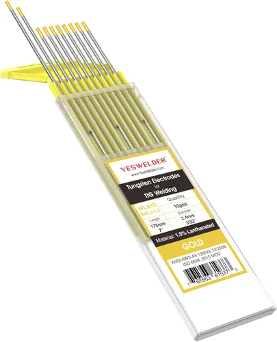 Miniatura 18 de YESWELDER - Electrodo de tungsteno para soldadura TIG, ceriado al 2%, de 1/16 x 7 pulgadas (gris, WC20/EWCe-2), paquete de 10