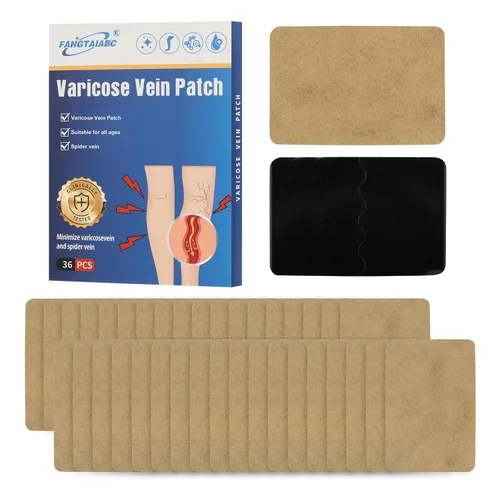 36 parches para venas varicosas, alivio profesional para venas varicosas en las piernas, parche de mejora natural de las venas de araña, fortalece
