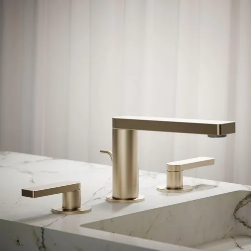 Miniatura 2 de Kohler 73060-4-BV Composed Grifo de lavabo de baño con manijas de palanca, 1.2 gpm, bronce cepillado vibrante Bronce pulido vibrante