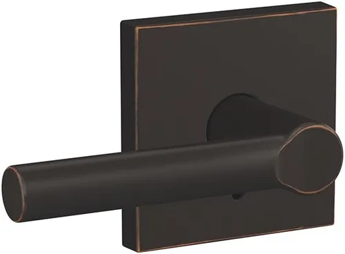 Miniatura 5 de Schlage Custom FC21 BRW 716 CEN Broadway - Manilla con cerradura Century para pasillos y armarios y baño, bronce envejecido