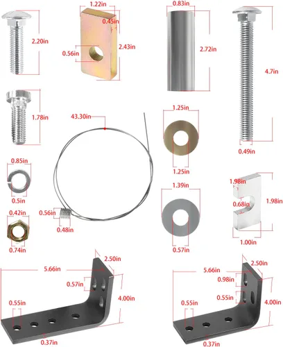 Miniatura 7 de Kit de instalación universal con herrajes y soportes para enganche de remolque Reese de 5ª rueda Kit de instalación #30035, 58058