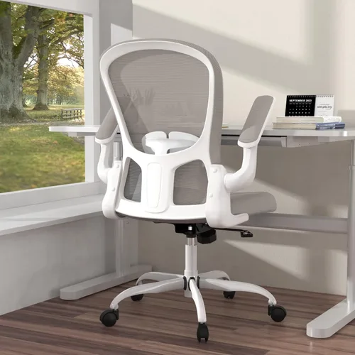 Silla de oficina ergonómica, cómoda silla giratoria para oficina en casa, silla de escritorio de malla transpirable, silla de computadora de apoyo