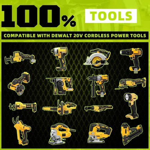 Miniatura 7 de VANON Batería de repuesto para Dewalt de 20 V Max, batería de repuesto de 20 V 5 Ah compatible con Dewalt 20 V batería herramientas y cargadores