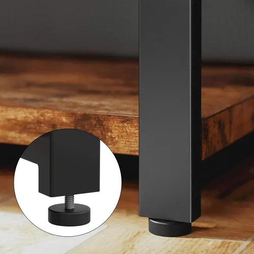 Miniatura 6 de IRONCK Mesa Consola Rústica de Entrada, Mesa Larga de Pasillo de 55 Pulgadas de 3 Niveles, Soporte de TV Centro de Entretenimiento Soporte