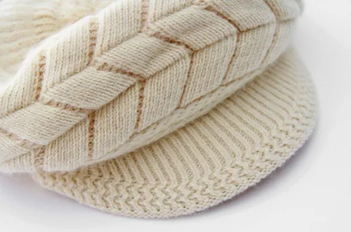 Miniatura 5 de Hindawi gorro de lana caliente de invierno para mujer gorra esquí de lana con visera