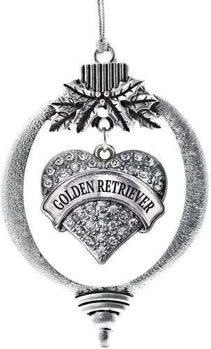 Miniatura 28 de Inspired Silver Adornos festivos de dije de corazón pave de plata con circonitas cúbicas