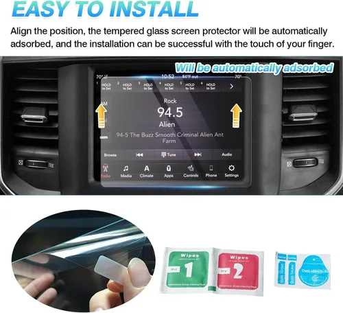 Miniatura 7 de Autorder Ajuste personalizado para protector de pantalla 2013-2024 2025 2026 Dodge Ram 1500 2500 3500 Accesorios vidrio templado pantalla