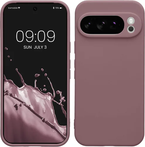Miniatura 203 de kwmobile Funda compatible con Google Pixel 9 Pro - Funda protectora delgada de TPU para teléfono - Acabado mate suave - Negro mate