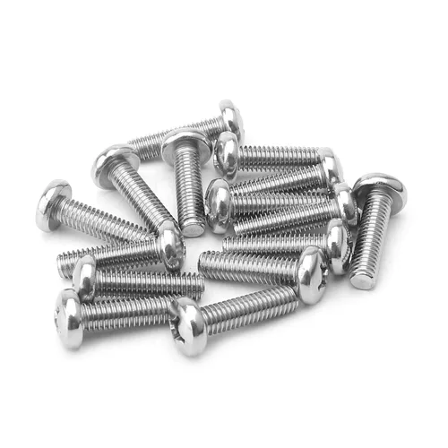 Miniatura 26 de MroMax 5 tornillos de máquina Phillips de cabeza plana M8 x 0.984 in, acero inoxidable 304 18-8, rosca completa, tornillos de cabeza cruzada gris