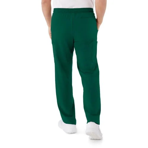 Miniatura 3 de ave. Pantalón médico Clinton unisex de pierna recta con seis bolsillos en Hunter, talla XXL