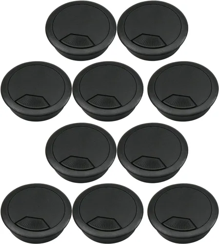 Miniatura 23 de MroMax Ojales de escritorio de plástico de 1.38 pulgadas (1.378 in), para organizar los ojales de escritorio, organizador de cables para el hogar
