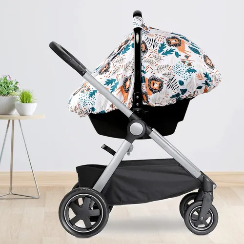 Miniatura 7 de Funda de asiento de automóvil para bebé, fundas de asiento de automóvil de invierno para bebés, cubierta de asiento de automóvil para niño, toldo