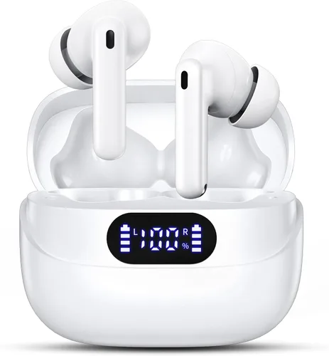 Miniatura 11 de Auriculares inalámbricos, 42H de tiempo de reproducción, auriculares Bluetooth 5.3, auriculares con cancelación de ruido de llamada estéreo HiFi