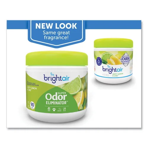 Miniatura 2 de BRIGHT Air 900248 Super Odor Eliminator, Zesty Lemon and Lime, 14 oz (caja de 6)