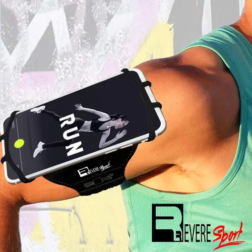 Miniatura 6 de RevereSport Brazalete universal para iPhone (17/16/15/14/13/12/11/10/X/XR/SE/Air/Plus/Max/Pro). Funda para teléfono
