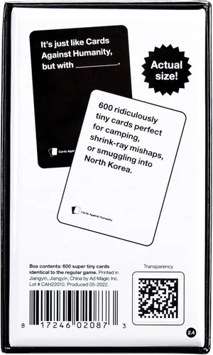 Miniatura 6 de Cards Against Humanity: Tiny Edition • Juego principal en miniatura con 600 cartas ridículamente pequeñas