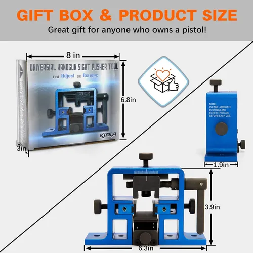 Miniatura 5 de klola Herramienta universal de empujador de vista de pistola mejorada con instalación gratuita de herramienta de visión frontal Azul
