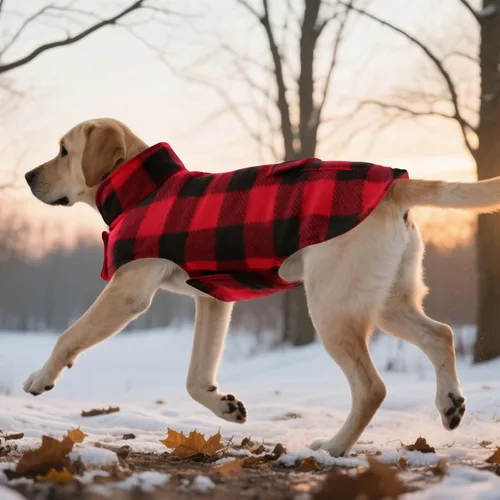 Miniatura 9 de Asenku - Abrigo de invierno para perros, diseño a cuadros reversible, impermeable, para climas fríos, para perros pequeños, medianos y grandes