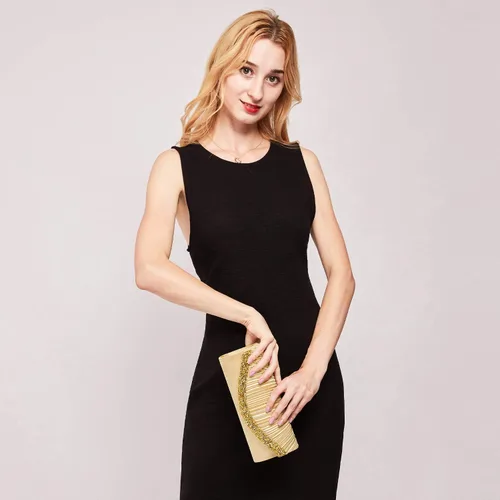 Miniatura 7 de Dasein Bolsos de noche de satén para mujer bolsos de mano bolsos de boda bolsos formales para fiesta graduación con diamantes de imitación