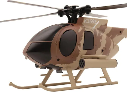 Helidirect RC ERA C184-S MD500 Helicóptero RC de tamaño 100 4CH, giroscopio RTF de 6 ejes con sensor óptico y transmisor mejorado, helicóptero