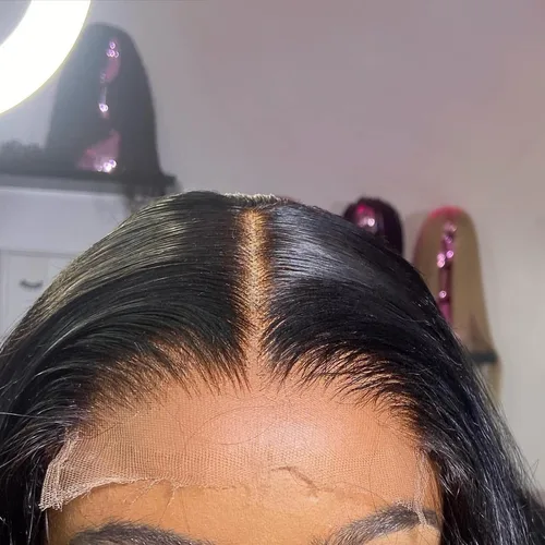 Miniatura 18 de BEEOS Encaje frontal real HD de 13 x 4 pulgadas, encaje frontal ultra fino invisible HD vívido limpio pre-arrancado cabello humano lacio sedoso