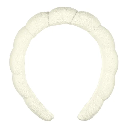 Miniatura 7 de Conair Diadema de spa para maquillaje y lavado facial, diseño de burbujas rosas, 1 unidad, diadema ultraabsorbente de microfibra para lavarse
