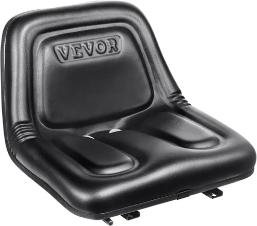 Miniatura 11 de VEVOR Asiento universal de carretilla elevadora, asiento de tractor plegable con respaldo de ángulo ajustable y micro interruptor, 6.3-13.4
