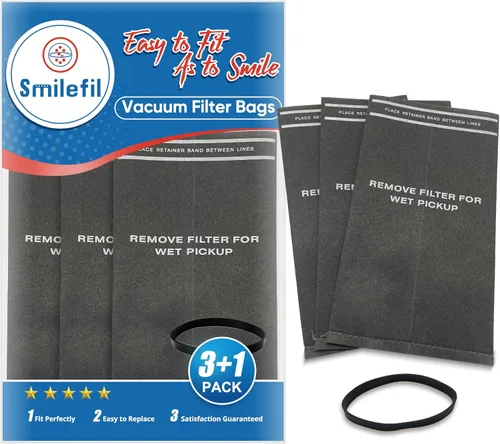 38737/CMXZVBE38737 - Bolsas de filtro para aspiradora húmeda/seca para Craftsman de 2 a 2.5 galones para aspiradoras húmedas/secas y aspiradora