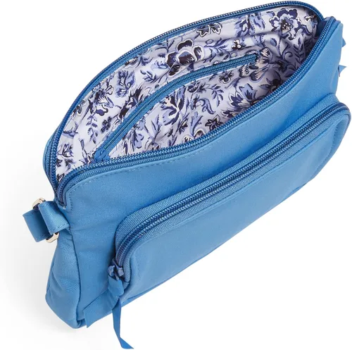 Miniatura 4 de Vera Bradley Bolso cruzado estilo hipster de algodón para mujer con protección RFID