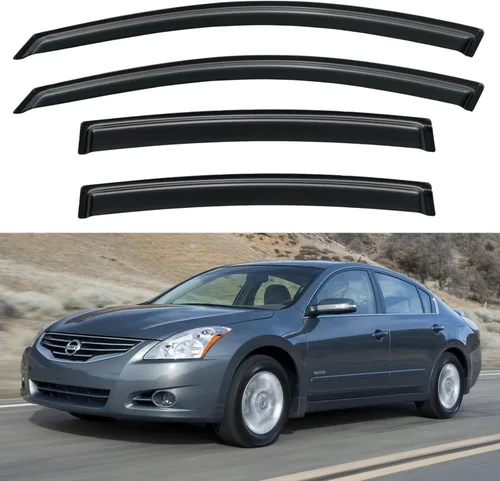 Miniatura 64 de YQAUTEC Viseras de Ventana Protectores de Lluvia para Honda Civic 2022 2023 2024 2025 2026, Deflectores de Viento de Ventilación de Ventana Fuera