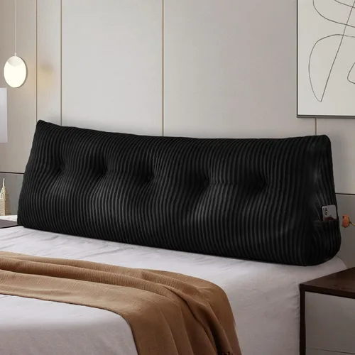 Miniatura 11 de Almohada Grande para Cabecero Almohada de Cuña para Cabecero Almohada de Descanso para Cama Almohada de Lectura Refuerzo Almohada Triangular