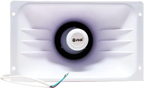 Miniatura 2 de Nippon America Bocina de alimentación TC-45 Altavoz PA de 80 vatios, blanco 11 "x 6.6