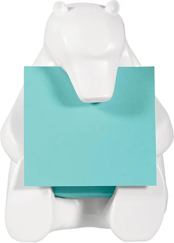 Miniatura 3 de Post-it Dispensador de notas Z, paquete de 2 almohadillas, 45 hojas por bloc, 2.992 in x 2.992 in, color turquesa, para una cómoda dispensación